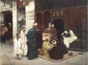 Le Conteur Arabe. by Alphons Leopold Mielich