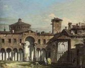 A View Of Milan, With The Drum And The Cupola Of Santa Maria Dellegrazie