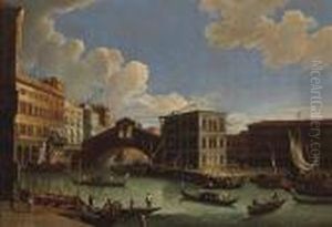 A View Of The Rialto Bridge, Venice