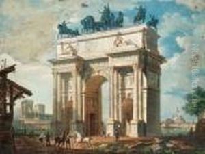 L'arco Di Napoleone A Milano