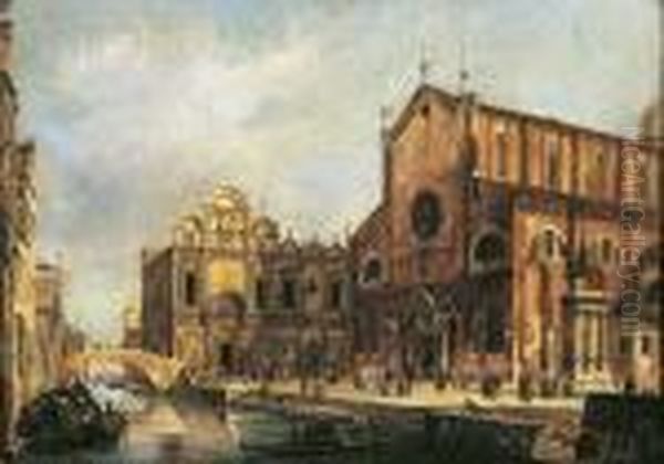 Vue Du Campo San Giovanni E Paolo Avec La Facade De La
Scuola San Marco - view 1