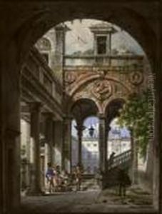 View Of The Brera Palace In Milan