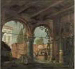 Grange D'un Palais De Venetie by Giovanni Migliara