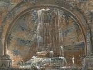 Vue D'une Cascade by Giovanni Migliara