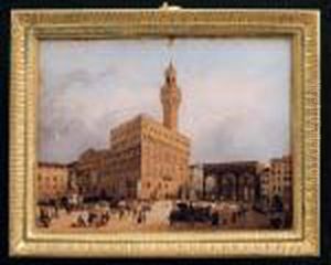 Firenze, Veduta Del Palazzo Della Signoria by Giovanni Migliara