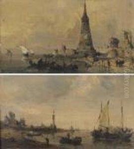 Capriccios Of The Venetian Lagoons by Giovanni Migliara