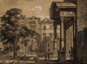 A Capriccio View Of A City In The Veneto