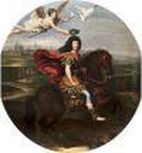 Huldigungsportrait Ludwigs Xiv by Nicolas Mignard