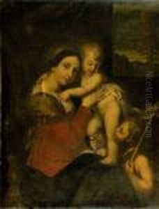 Vierge A L'enfant Et Saint Jean Baptiste
