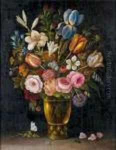 Vase De Fleurs by Abraham Mignon
