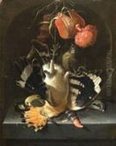 Stillleben Mit Erlegten Vogeln. by Abraham Mignon