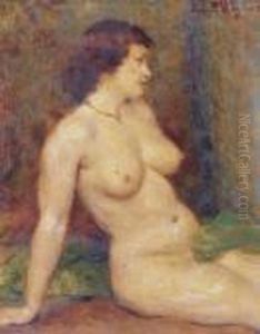 Modele Nu Assis by Lucien Mignon