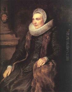 Maria Bosschaerts, Wife of Adriaen Stevens 1629 by Sir Anthony Van Dyck