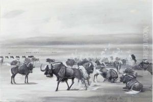 White Tailed Gnus by John Guille Millais