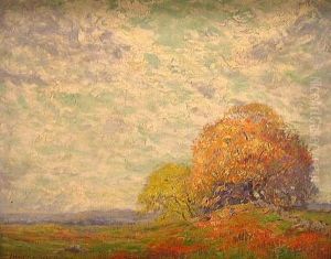 Trees On Knoll by Addison Thomas Millar