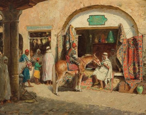 "in The Market", The Rug Seller - view 1