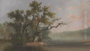 River Scene by Alfred Jacob Miller