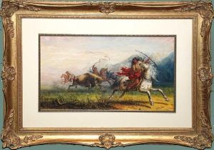 Buffalo Hunt by Alfred Jacob Miller