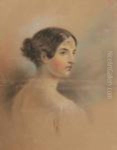 Portrait Of A Woman Ianthe" by Alfred Jacob Miller
