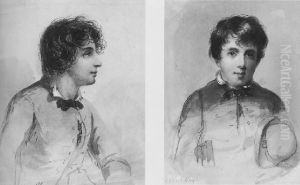 School Boys: A Pair Of Watercolors
