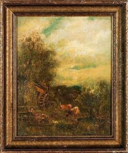 Mill Cows by Charles Henry Miller