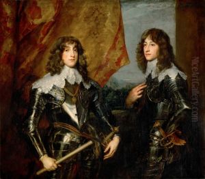 Portrait of the Princes Palatine Charles-Louis I and his Brother Robert