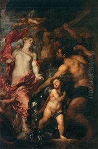 Venus Asks Vulcan to Cast Arms for her Son Aeneas by Sir Anthony Van Dyck