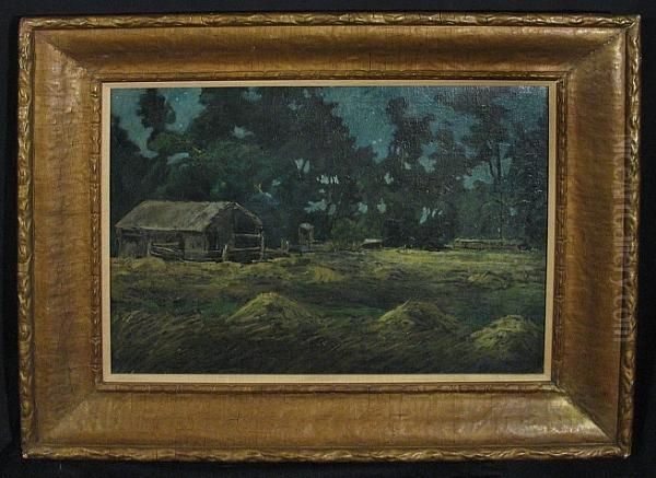 A Farm Scene At Nightfall - view 1