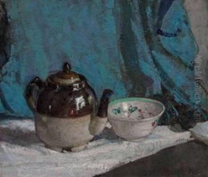 Teapot And Bowl by Richard Emile Miller