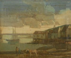Provincetown Coast. Signed Lower Right Miller by Richard Emile Miller