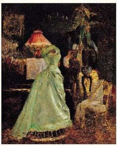 La Robe De Bal, Circa 1900 by Richard Emile Miller