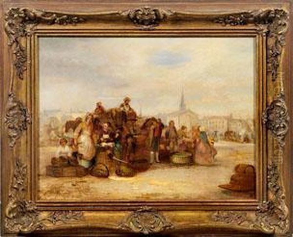 Belebter Markttag In Der Stadt - view 1