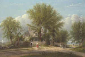 Hapelyea House, A Long Island Homestead by William Rickarby Miller
