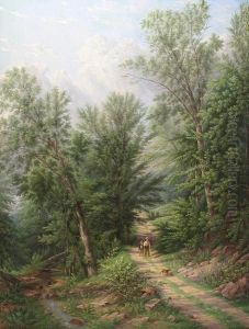 The Woodland Path by William Rickarby Miller
