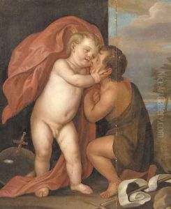 Christ Child and The Infant Saint John the Baptist by Sir Anthony Van Dyck