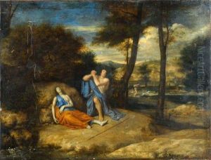 Scene Mythologique by Francisque Millet