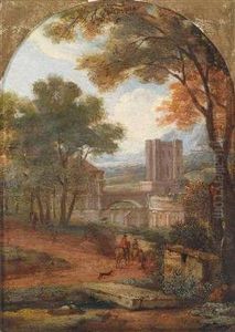 Klassische Landschaft by Francisque Millet