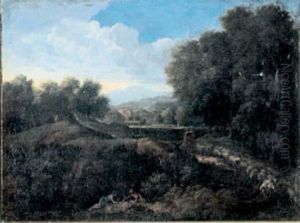 Paysage Aux Grands Arbres by Francisque Millet
