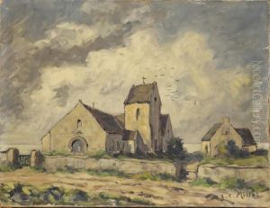 L'eglise De Greville by Jean-Charles Millet