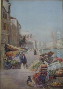 Market Stalls, Venice by James W. Milliken