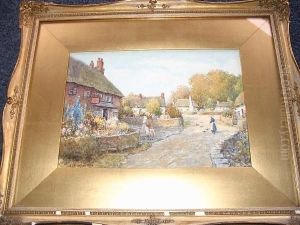 "the Jolly Sailor's Inn, Newton
Abbot", And Others 'chipping Campden' And 'goose Girl' (3) by James W. Milliken