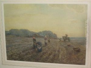 Field Workers, Oglet, Evening by James W. Milliken