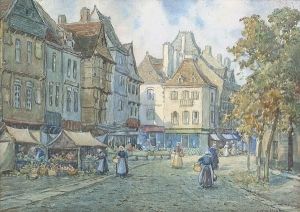 Market Day, Lanion; Evening, Hesden