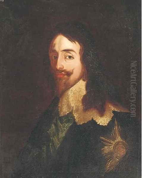 Portrait of King Charles I (1600-1649), quarter-length, wearing the Order of the Garter - view 1