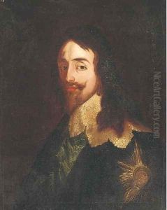 Portrait of King Charles I (1600-1649), quarter-length, wearing the Order of the Garter by Sir Anthony Van Dyck