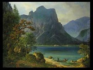 Der Konigssee Mit Sankt Bartholoma by Karl Millner