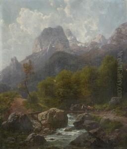 In Der Ramsau. by Karl Millner