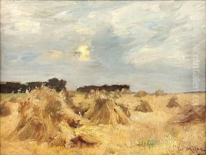 Haystacks, Moonlight by Joseph Milner
