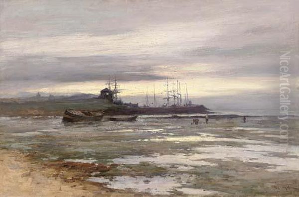 Low Tide At Sunset, East Coast - view 1