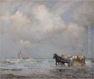 A Sea Shore Scene by William Watt Milne